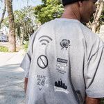 Camiseta Future Classic City Cinza Mescla Costas Ambiente