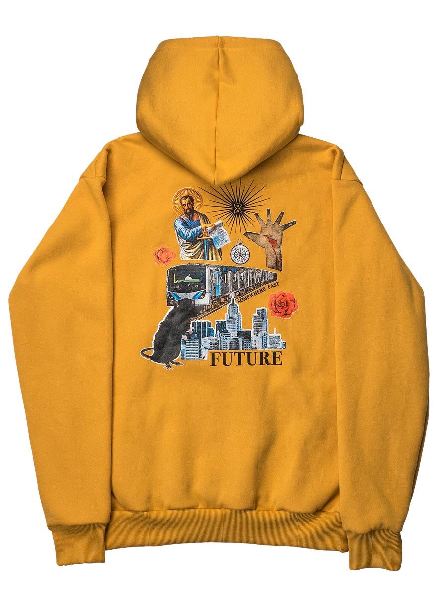 Moletom Future Somewhere Mostarda Costas