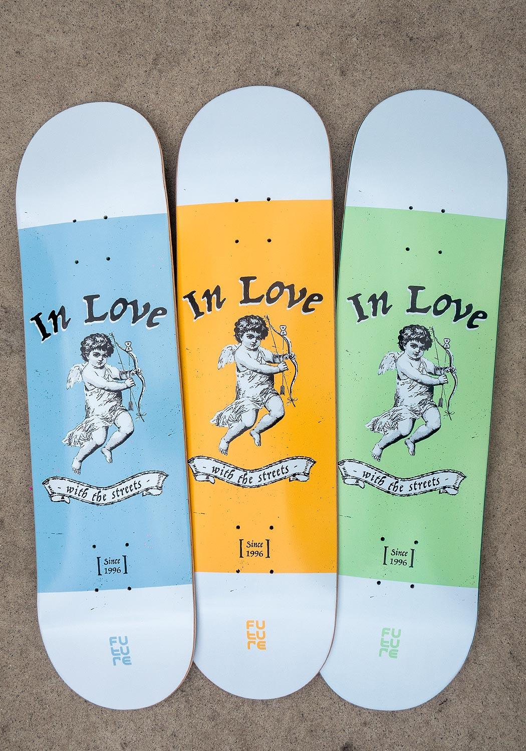 Shape Maple Future In Love Orange 8.0" - Future Skateboards