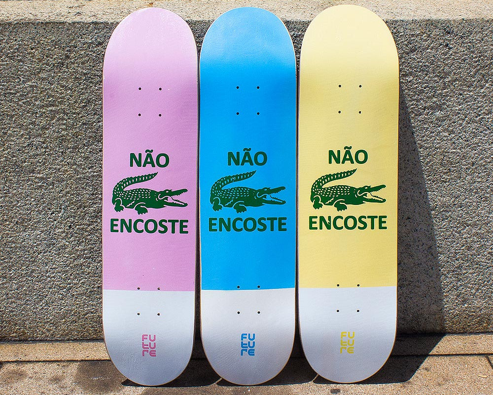 Shapes Marfim "Não Encoste"