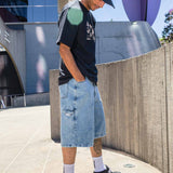 Bermuda Future Jeans Azul Lifestyle Perfil