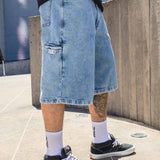 Bermuda Future Jeans Azul Lifestyle lateral