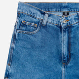 Bermuda Future Jeans Azul Marinho Frente Close
