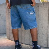 Bermuda Future Jeans Azul Marinho Lifestyle Costas Close