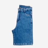 Bermuda Future Jeans Azul Marinho Perfil
