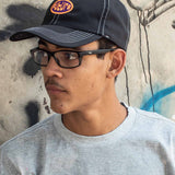 Bone Snapback Future Fisheye Preto Frente Ambiente