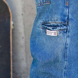 Calca Future Jeans Azul Marinho Lifestyle Bolso Close
