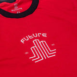 Camiseta Future City Players Vermelha Detalhe Frente