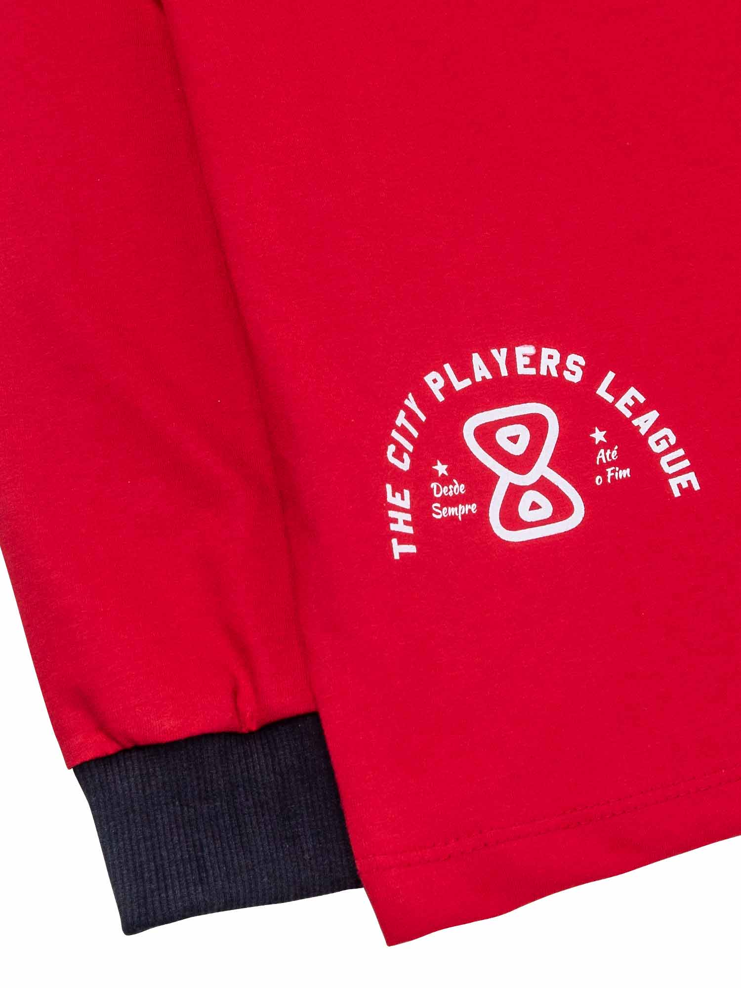     Camiseta-Future-City-Players-Vermelha-Frente-Close-Esquerda