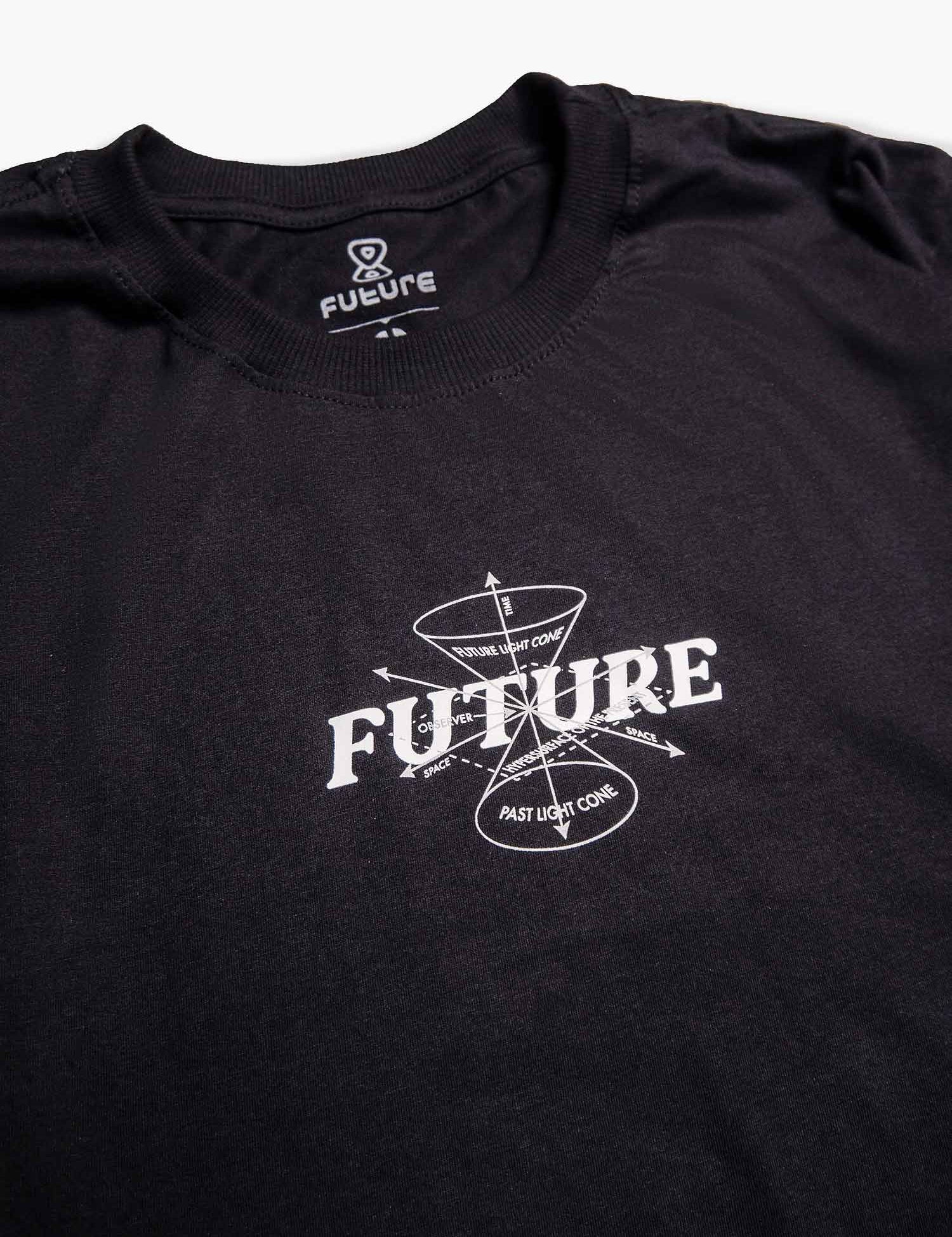 Camiseta Future Cone Light Preta Detalhe Frente