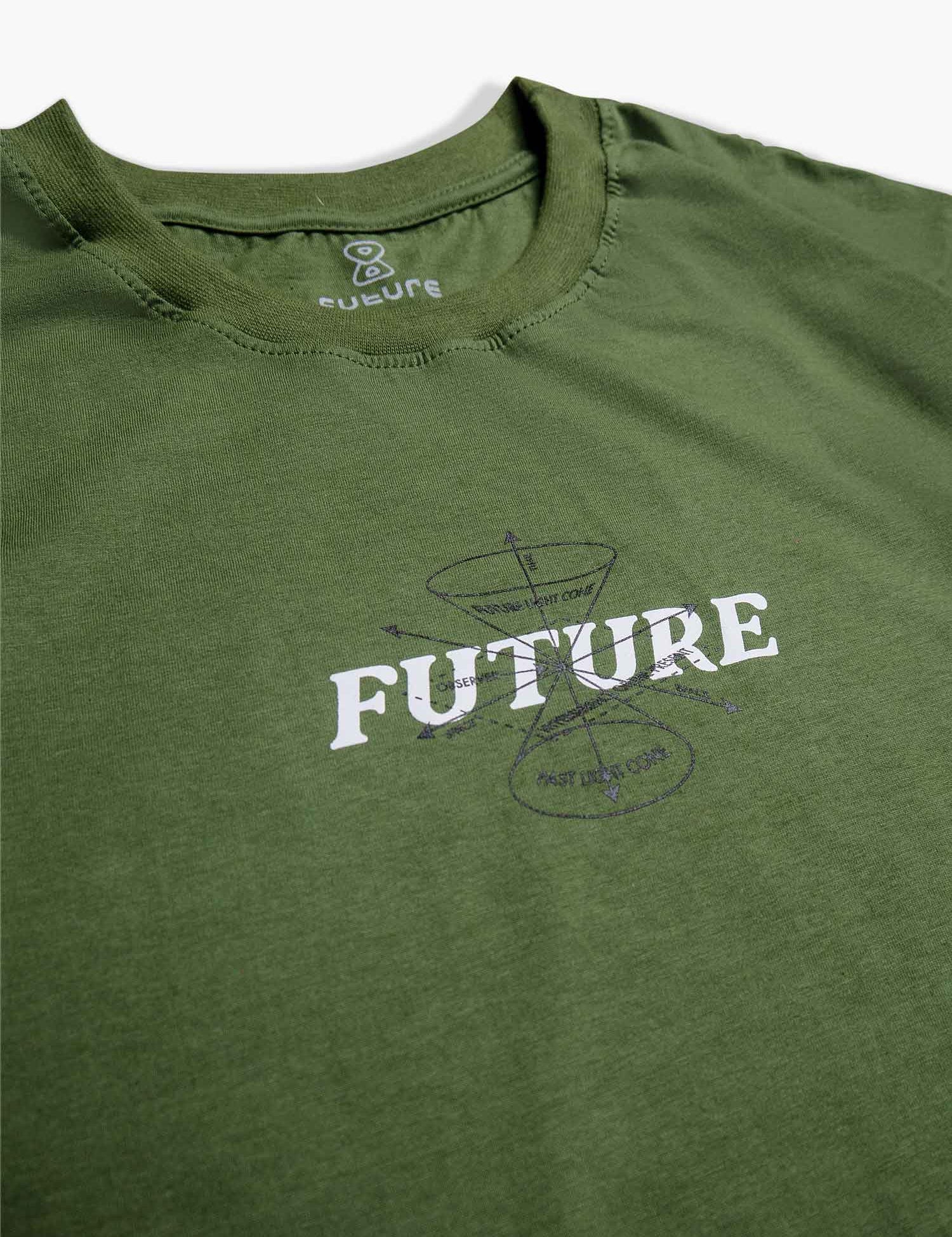 Camiseta Future Cone Light Verde Detalhe Frente