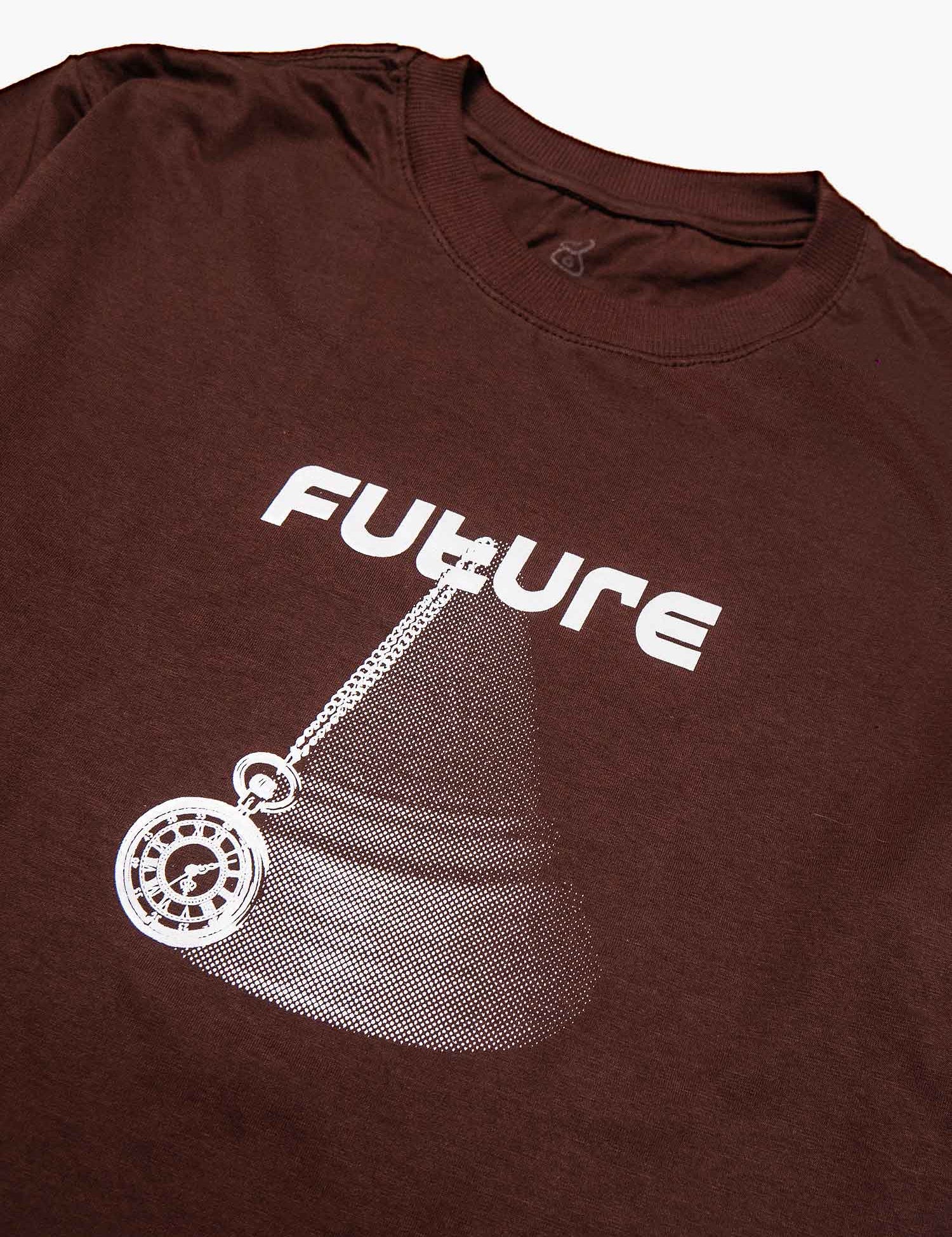 Camiseta Future Master Plan Marrom Close 02