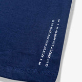 Camiseta Future Mycrocosmos Azul Detalhe Barra