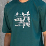 Camiseta Future Pigeon Verde Lifestyle Close