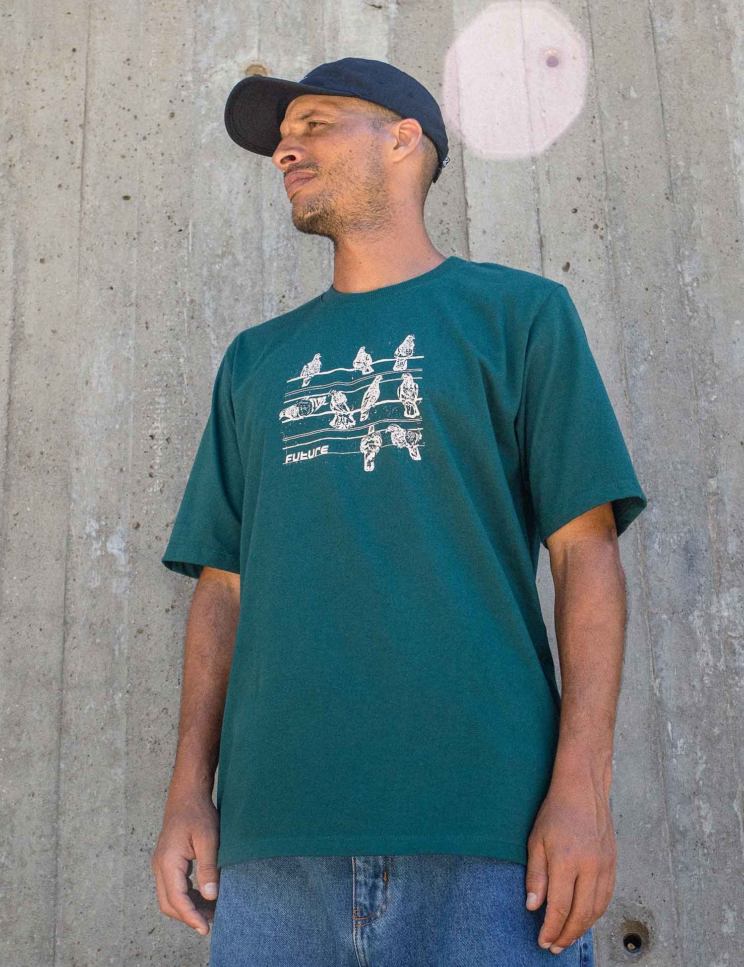 Camiseta-Future-Pigeon-Verde-Lifestyle