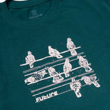 Camiseta Future Pigeons Verde Close 02