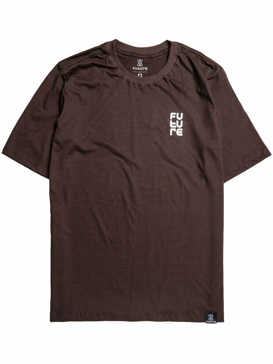 Camiseta-Future-Texturized-Marrom-Frente
