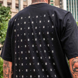 Camiseta Future Texturized Preta Costas Modelo