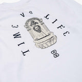 Camiseta Future Time Branca Detalhe Costas