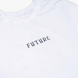 Camiseta Future Time Branca Detalhe Frente