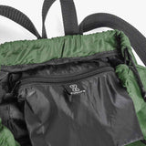 Mochila Future Flow Verde Close Bolso Interno