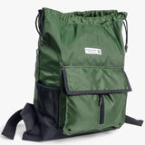 Mochila Future Flow Verde Frente Aberta