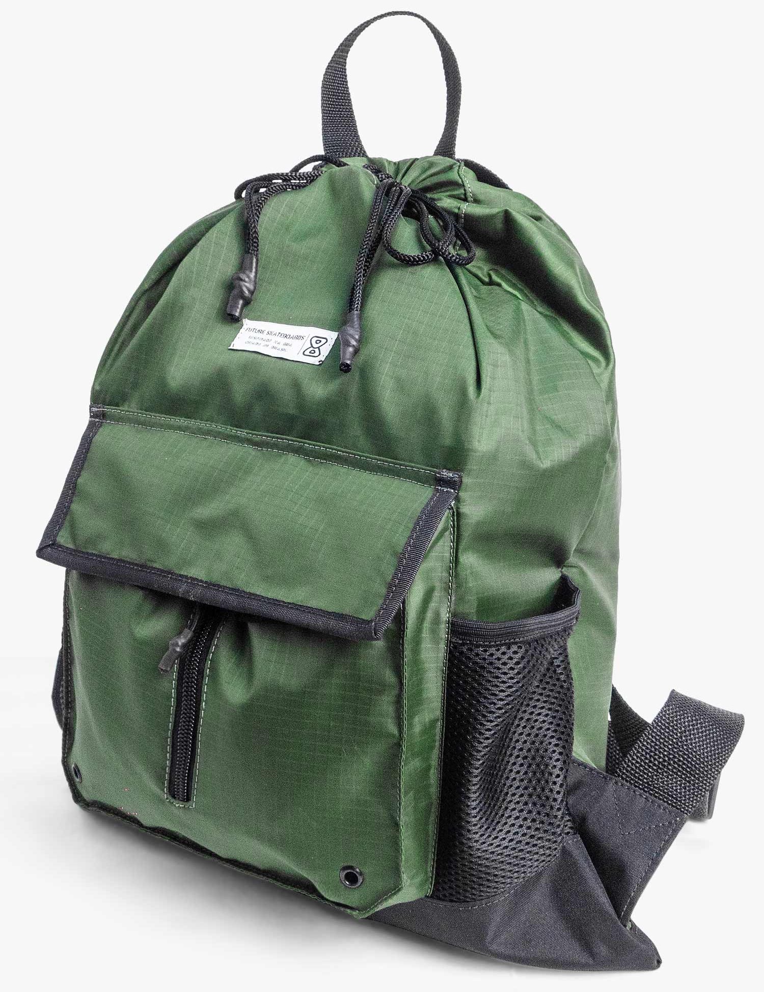 Mochila-Future-Flow-Verde-Perfil-Cinza