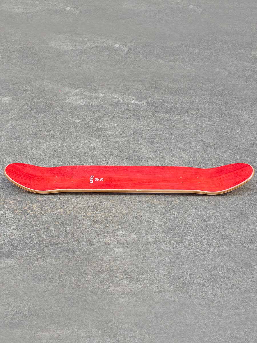 Shape Marfim Future Skateboards Não Pare Amarelo 8.1" Concave