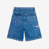 Bermuda Future Jeans Azul Marinho Costas