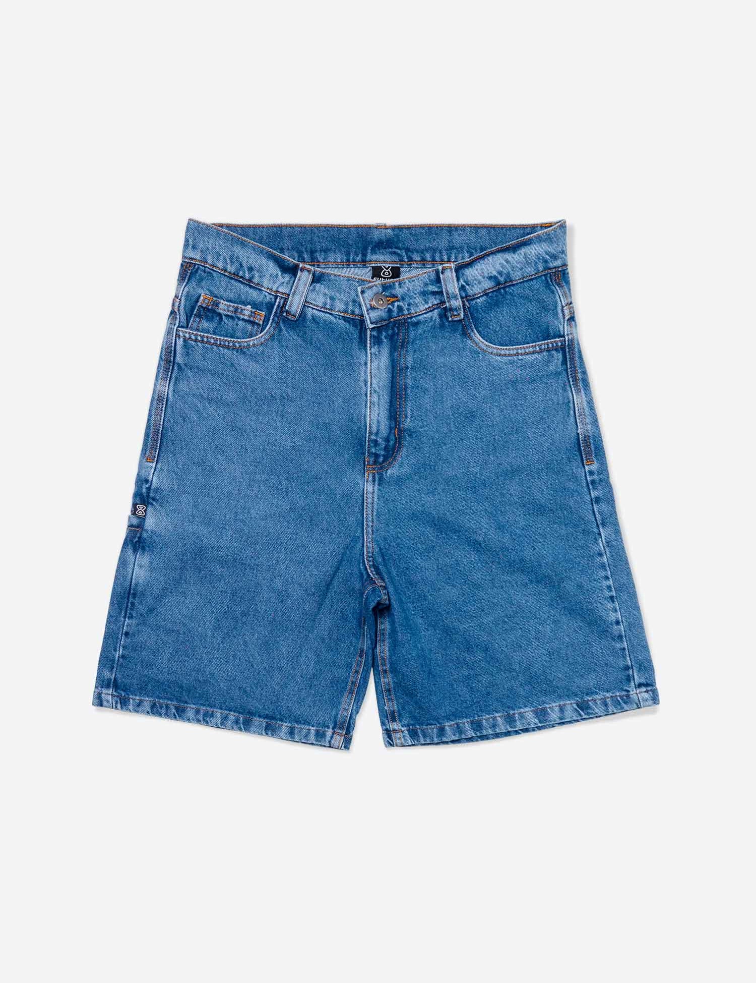 Bermuda Future Jeans Azul Marinho Frente