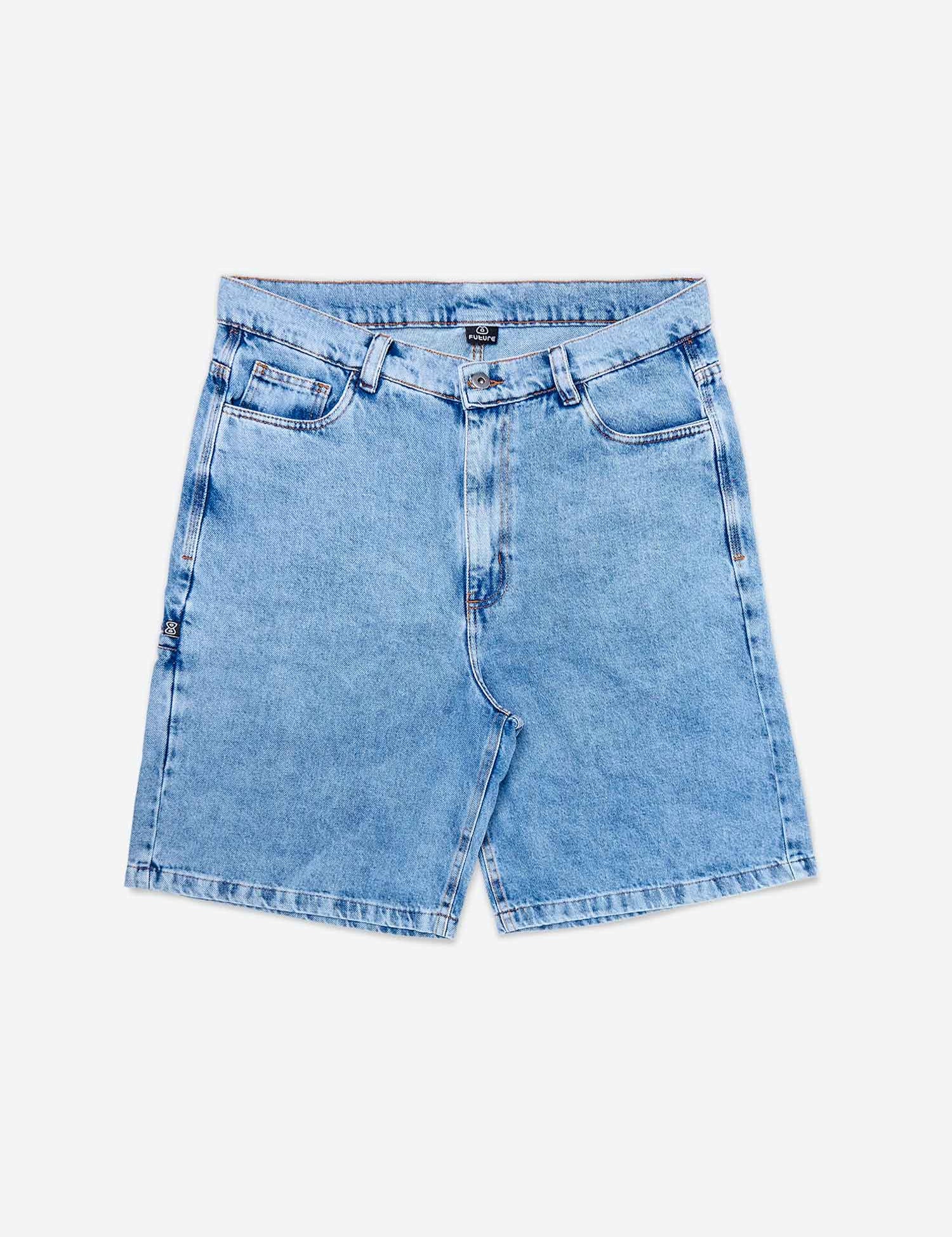 Bermuda Future Jeans Azul Claro Frente