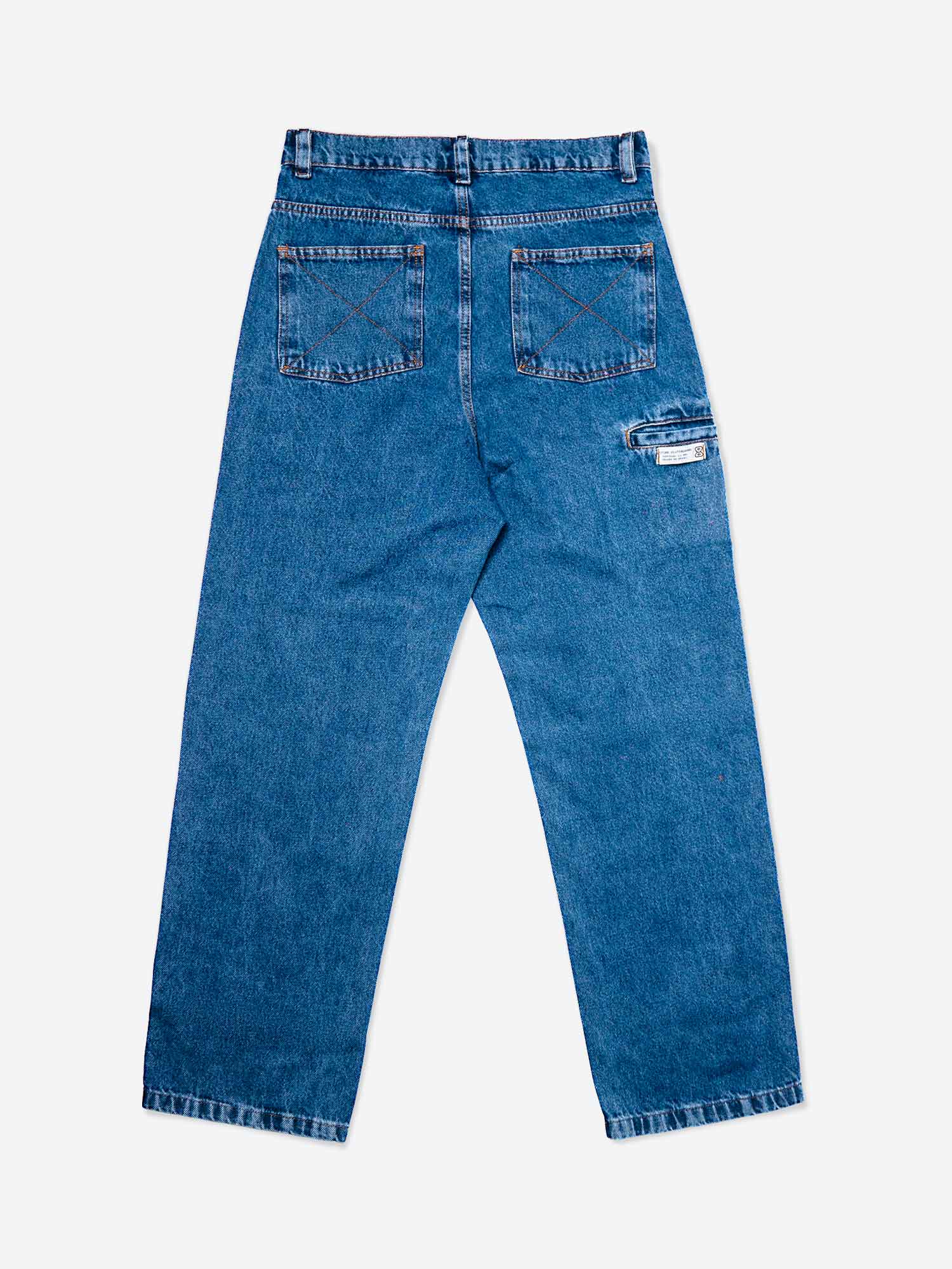 Calca Future Jeans Azul Marinho Costas