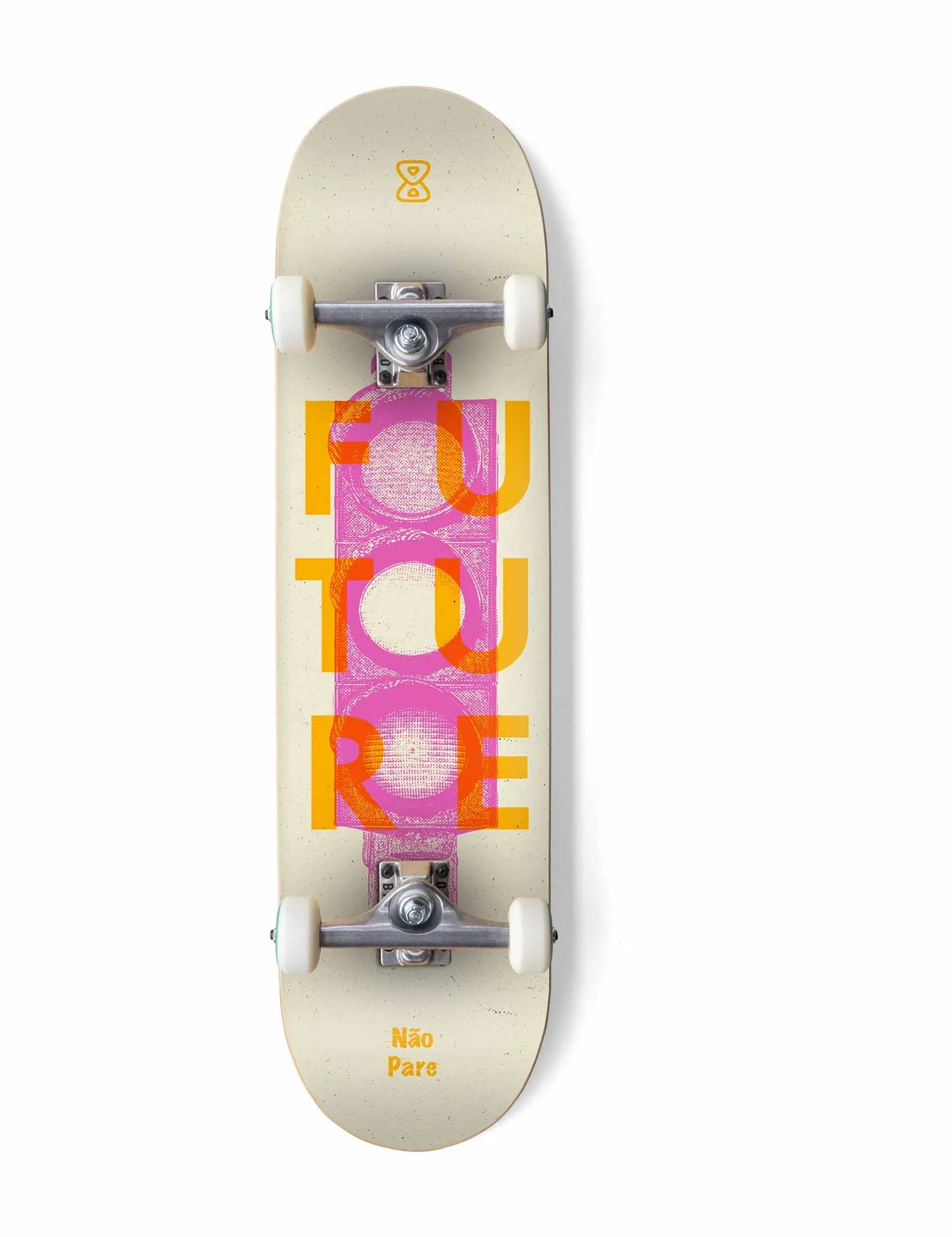 Skate Montado Future Marfim Nao Pare 8.1