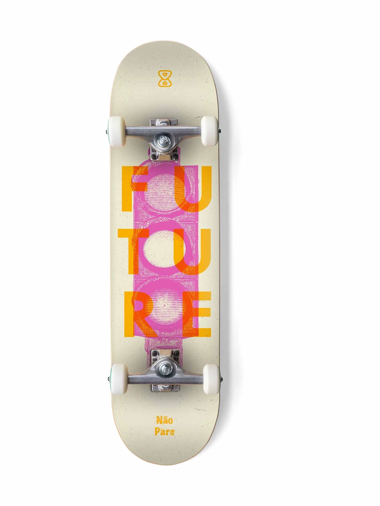 Skate Montado Future Marfim Nao Pare 8.1