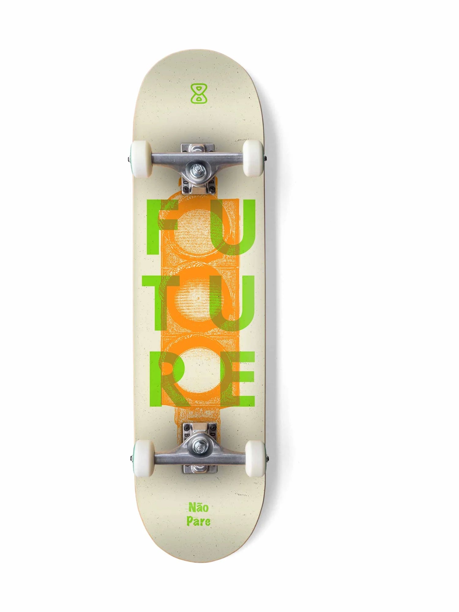 Skate Montado Future Marfim Nao Pare 8.3