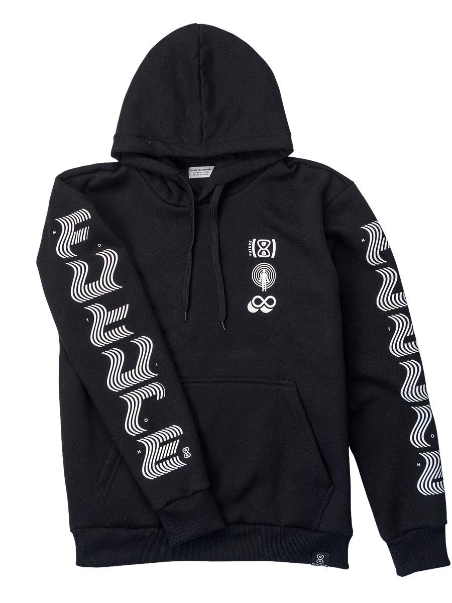 Moletom Future Motion Preto Frente Cruzado