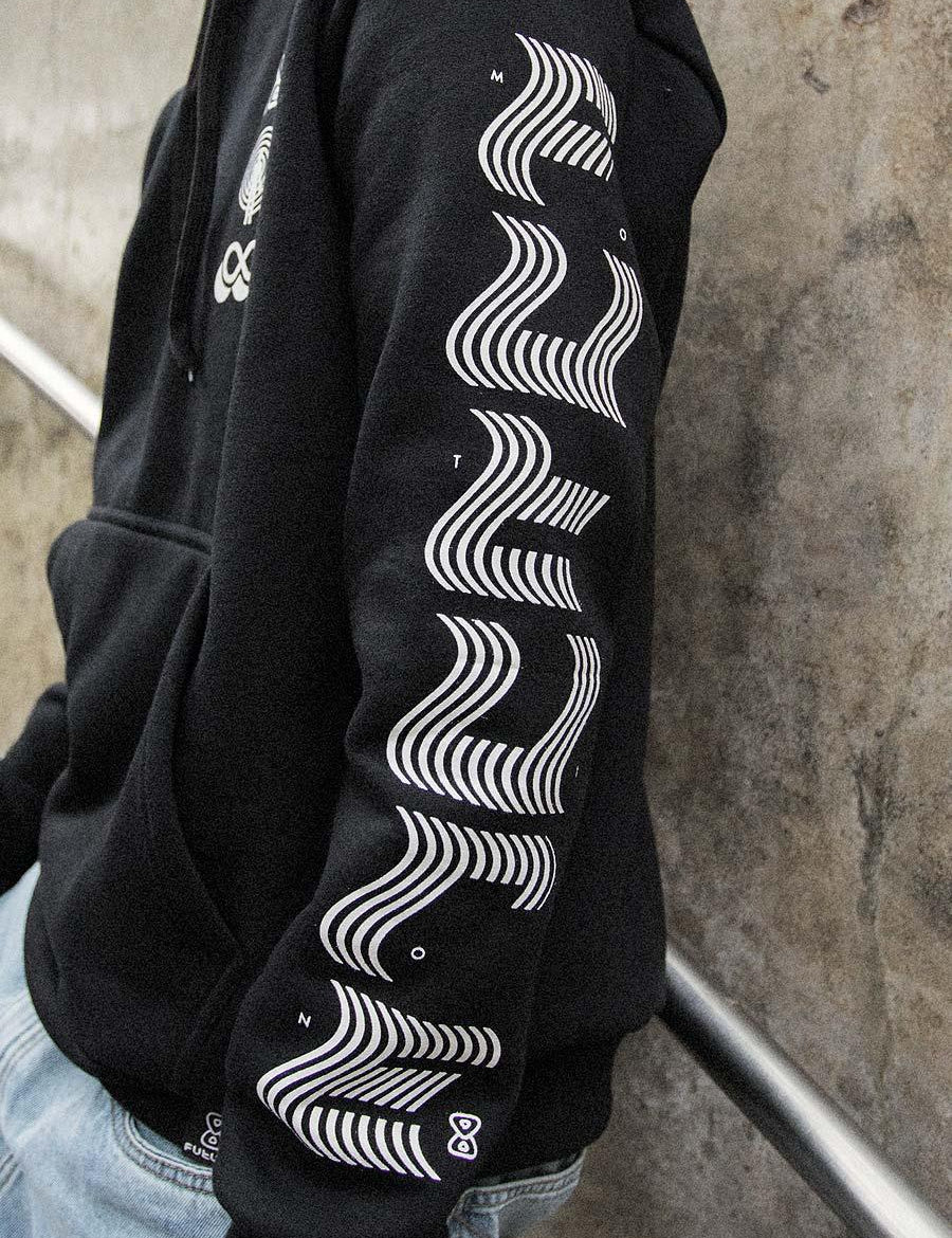 Moletom Future Motion Preto Manga Lifestyle