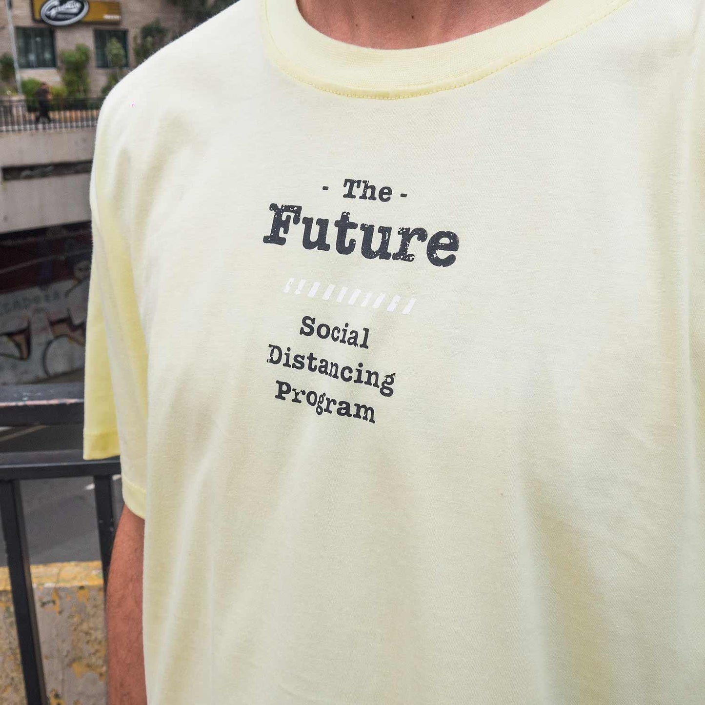 Camiseta Basica Social Distance Amarela - Future Skateboards