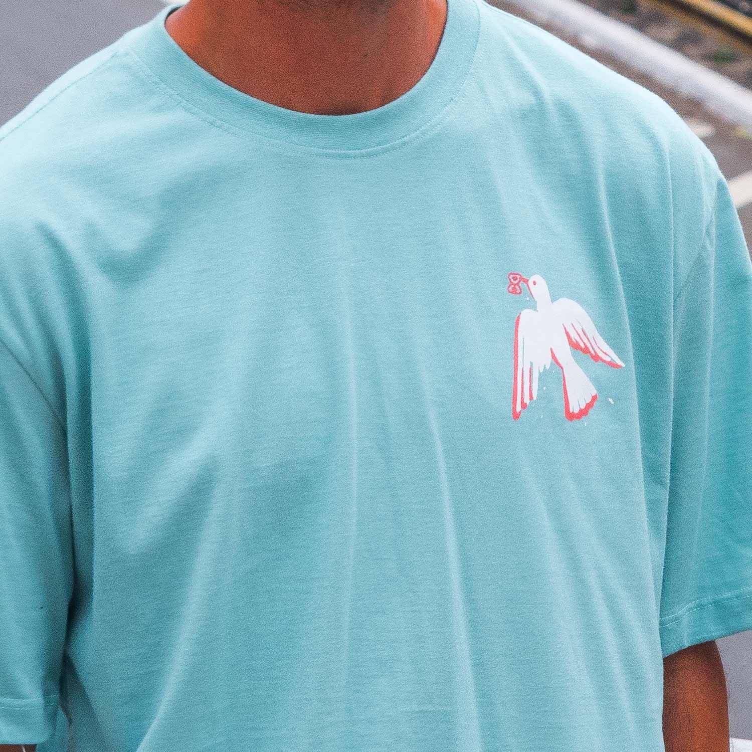 Camiseta Peace Verde - Future Skateboards